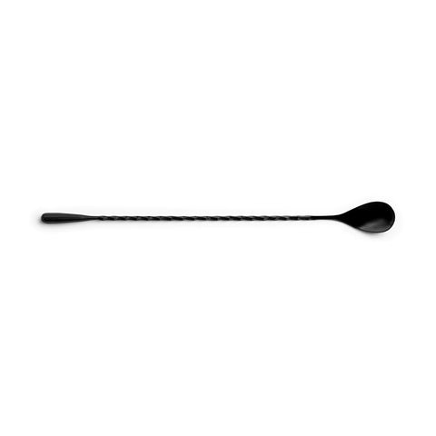 Barspoon - Teardrop Black Matte 30cm by Alambika - Alambika Canada