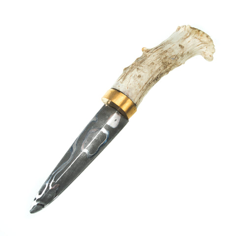 Oyster Knife Damascus - Le Cerf by Blacksmith 450 & Co - Alambika Canada