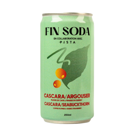 Fin Soda - Cascara, Sea Buckthorn & Strawberries 250ml by Fin Soda - Alambika Canada