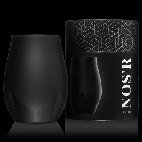 NOS'R Insulated Nosing Glass - Matte Black by BruMate - Alambika Canada
