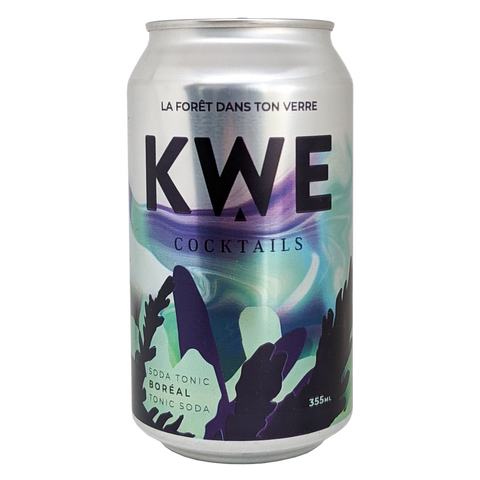 KWE - Soda Tonic Boréal 355ml by KWE Cocktails - Alambika Canada
