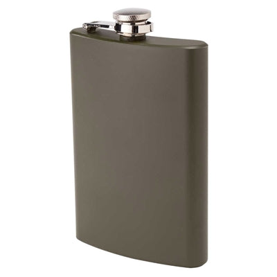 Flask Army Green - Stainless 8oz by Alambika - Alambika Canada