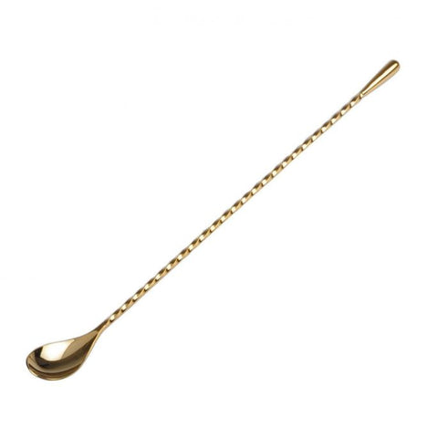 Barspoon - Teardrop Gold 30cm - Alambika Alambika Barware - Spoon