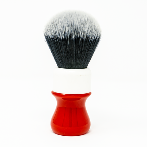 Accessory - Yaqi Tuxedo R1732 Ferrari red synthetic hair shaving brush by Henri et Victoria - Alambika Canada