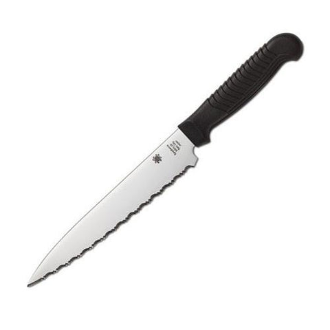 Utility Knife Black Serrated by Alambika - Alambika Canada